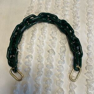 Resin evergreen Clare v bag strap- new